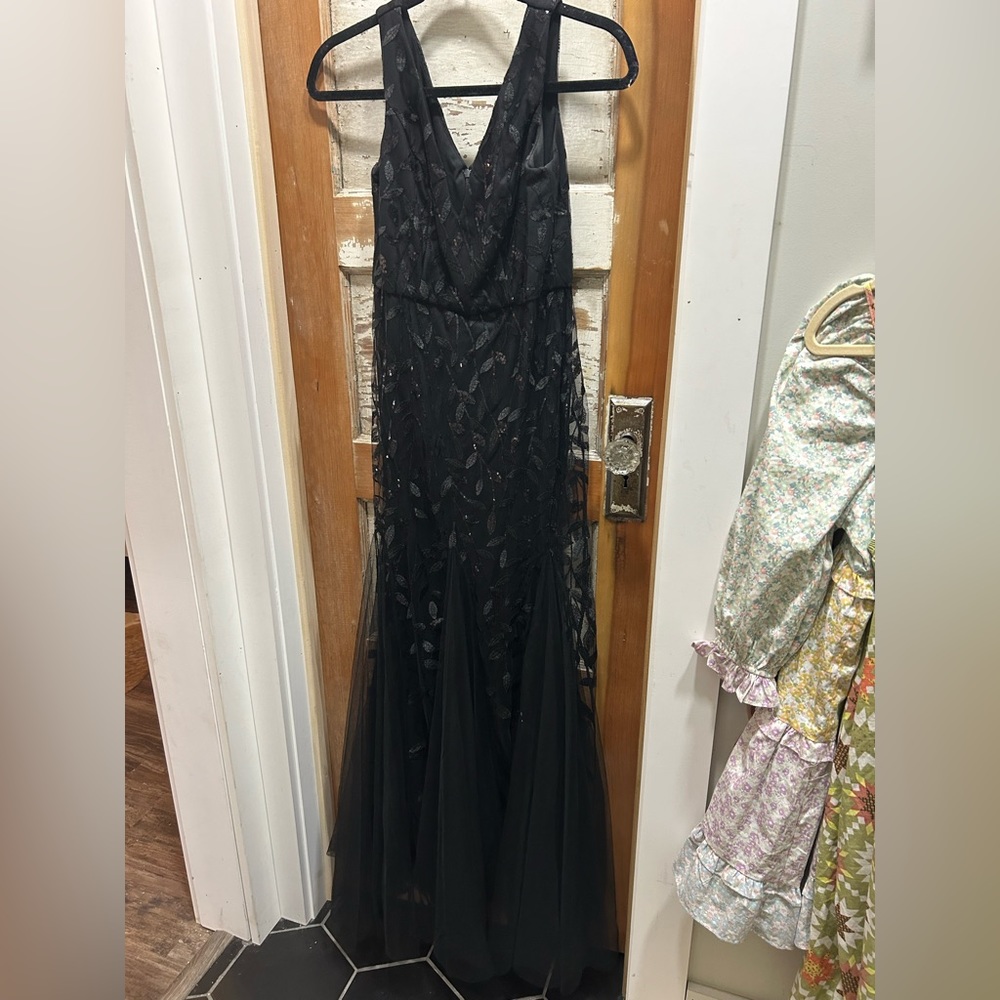 Black Sparkly Bridesmaid Dress